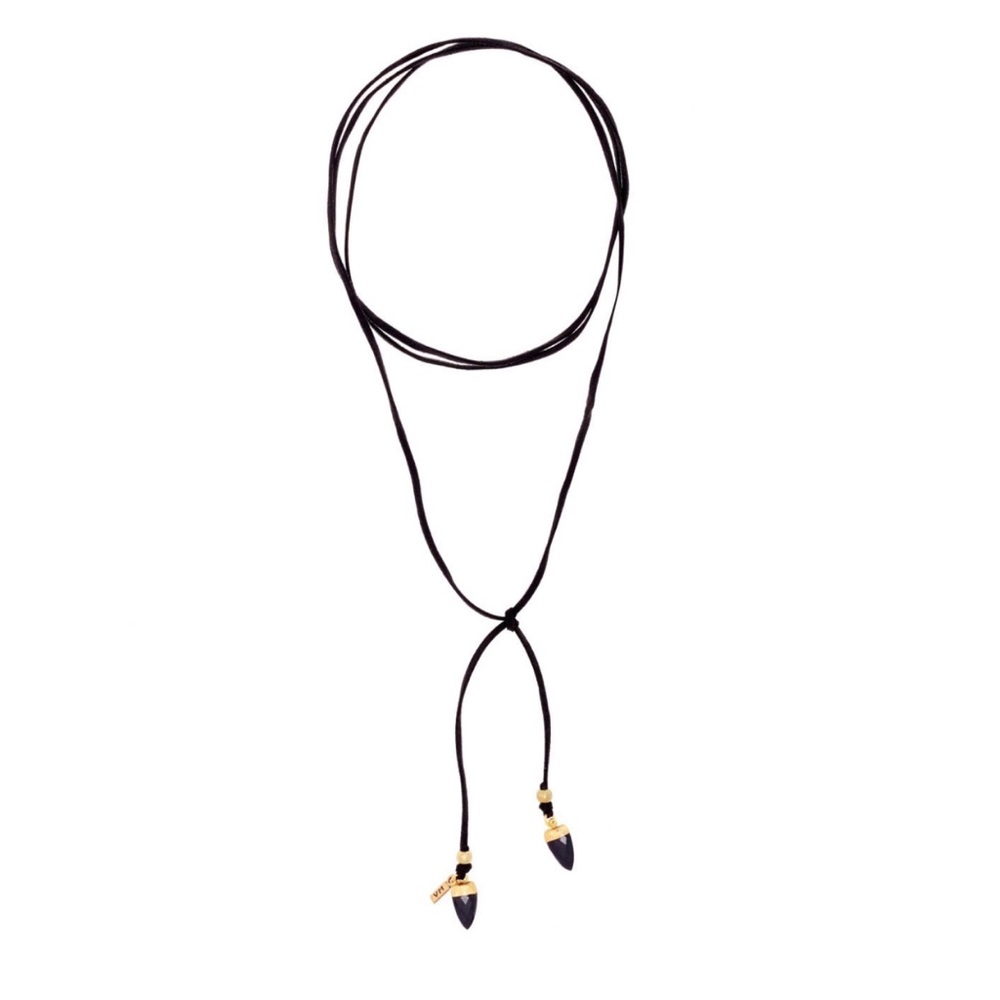 NWT! - Vanessa Mooney - Black Bolo Choker Necklace